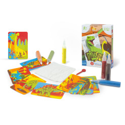 DinoPesek – ustvarjalni komplet s peskom za otroke